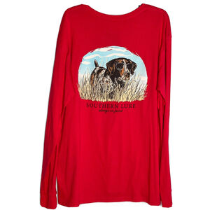 NWT Southern Lure Mens Red Graphic T-Shirt Hunting Beagle Dog‎ Tee Size Large